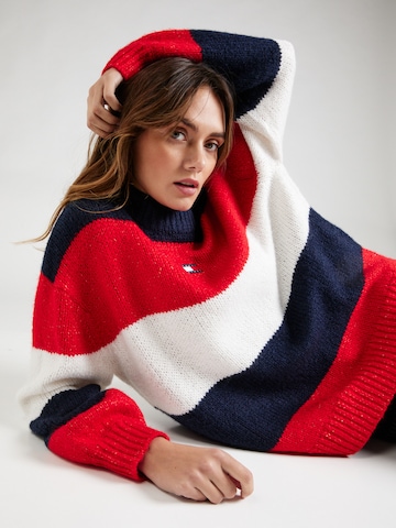 Tommy Jeans Oversize pulóver - kék