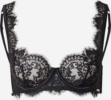 HunkemöllerT-shirt Grudnjak 'Chalice' - crna boja: prednji dio