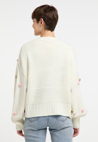 MYMO Knit cardigan 'Nolie' in White