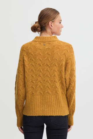 PULZ Jeans Pullover 'ASTRID' in Braun