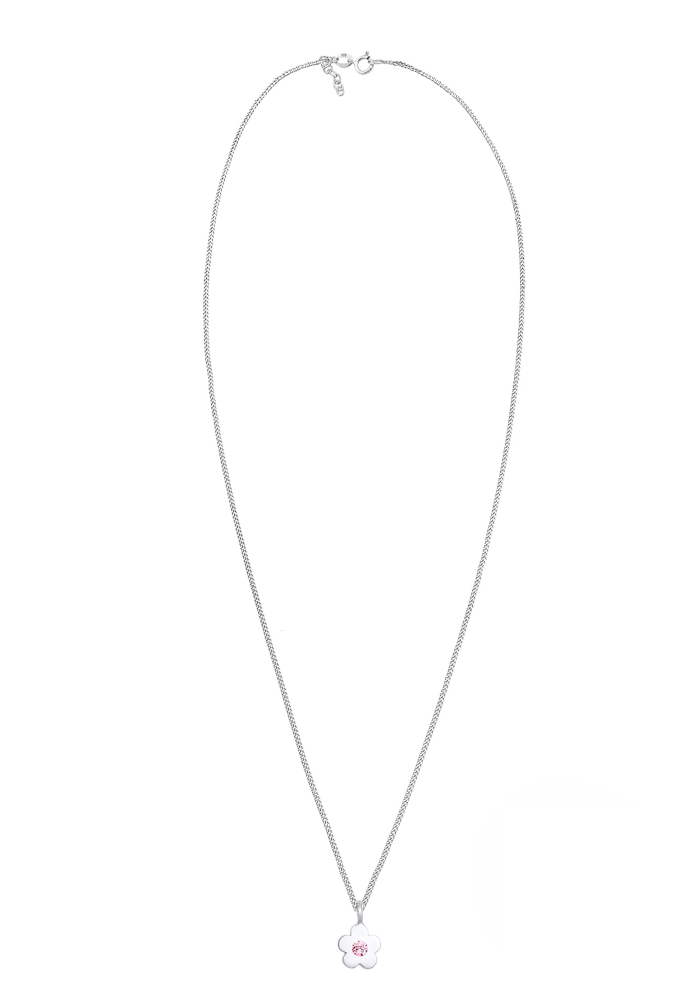 ELLI Halskette Blume in Silber