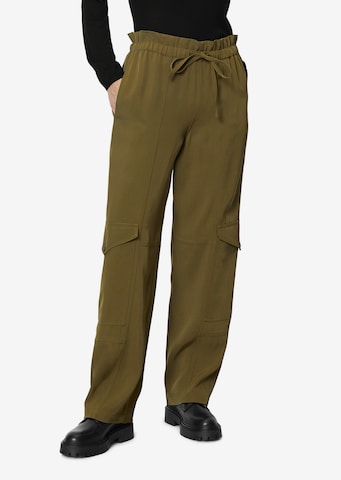 Marc O'Polo Loose fit Cargo Pants in Green: front