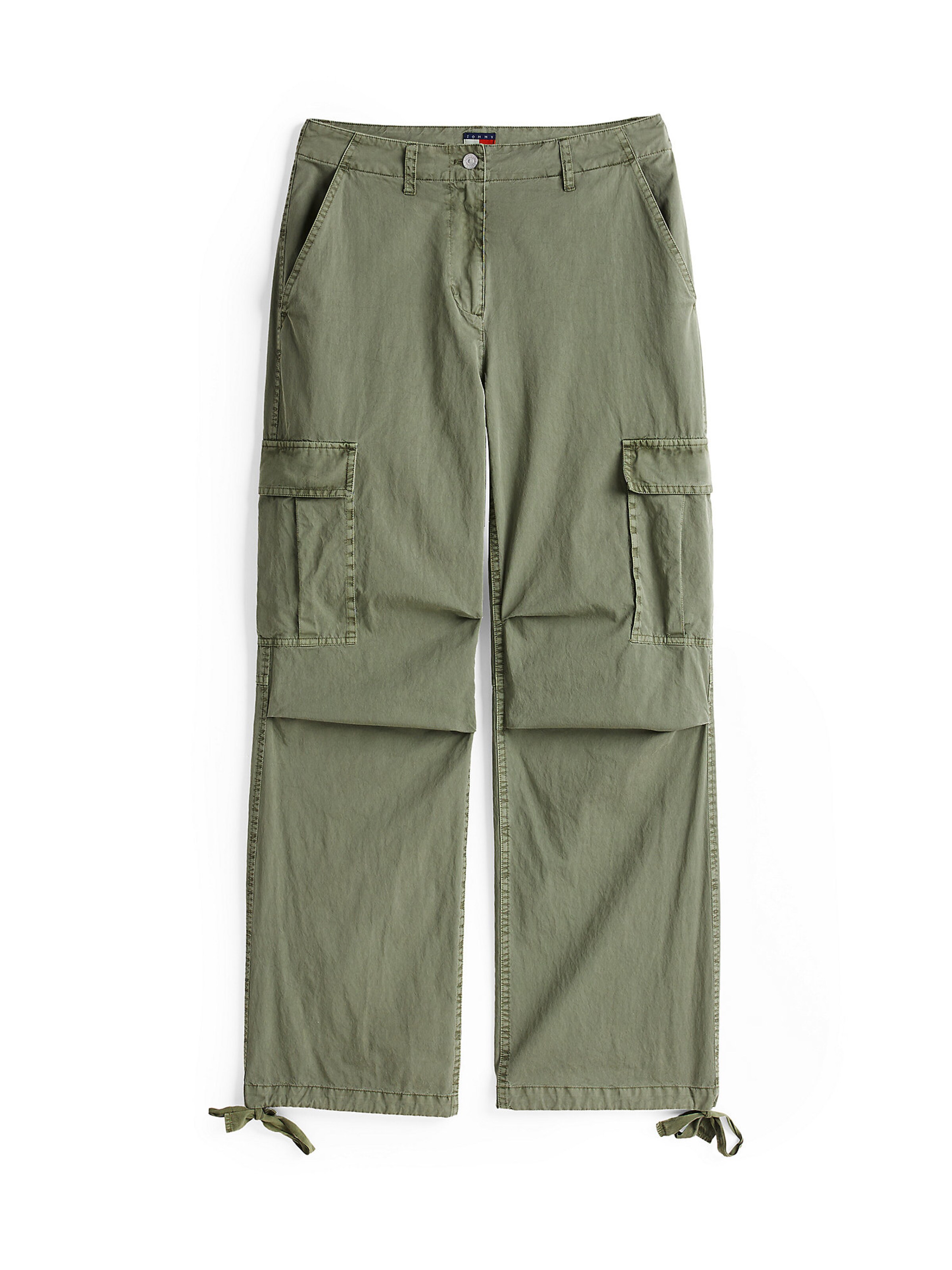 Tommy Jeans Regular Cargo trousers in Green: front
