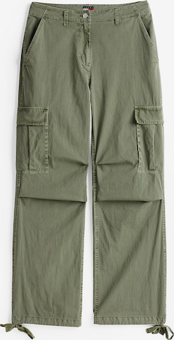 Tommy Jeans Cargohose in Grün: Vorderseite