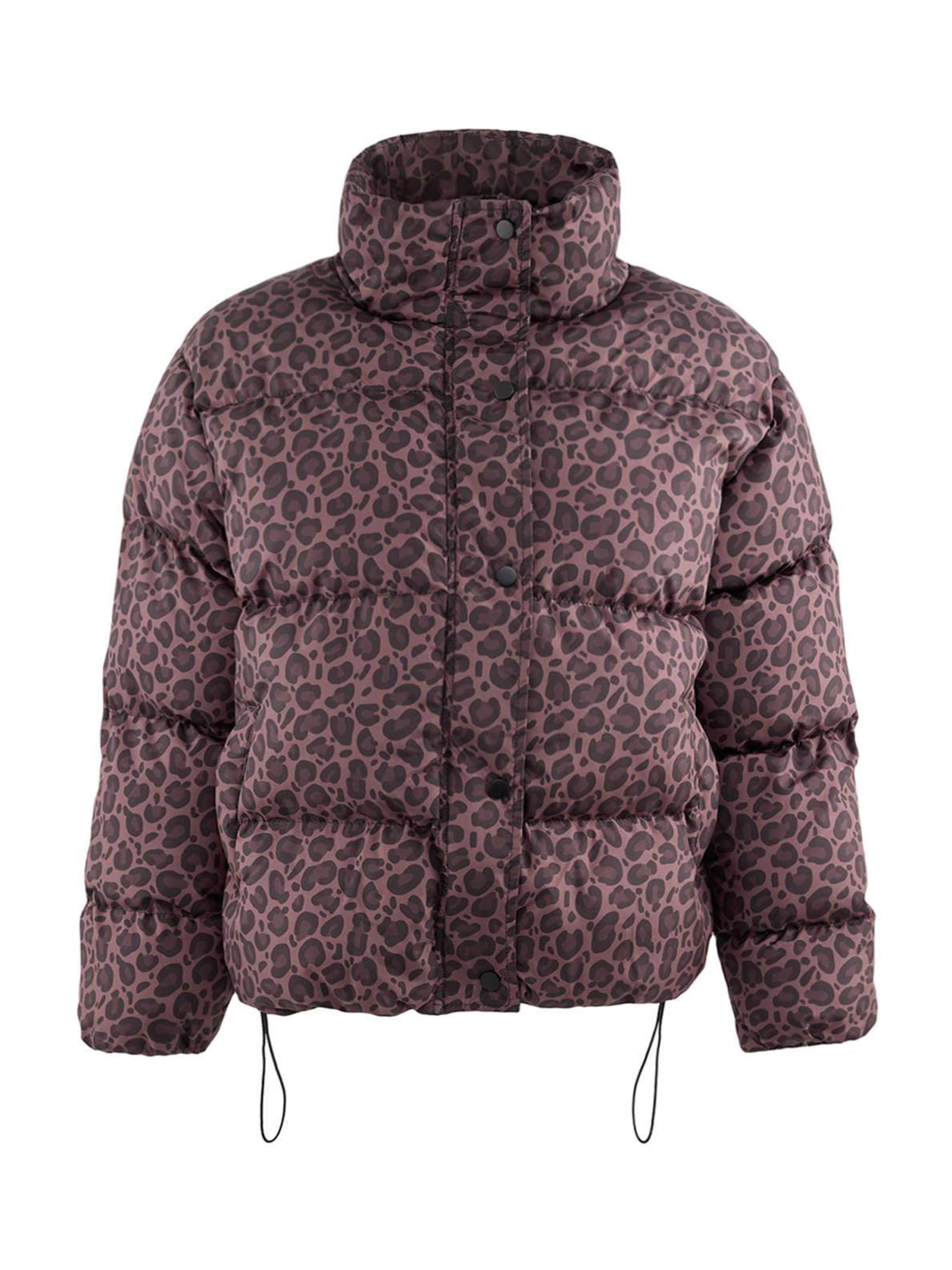 Trendyol Zimná bunda - svetlofialová / cyklaménová / čierna, Produkt