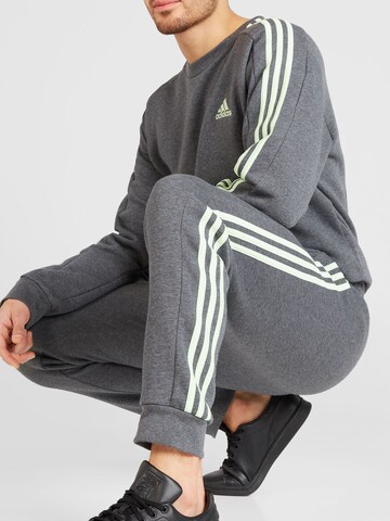 pilka ADIDAS SPORTSWEAR Siaurėjantis Kelnės 'Essentials'