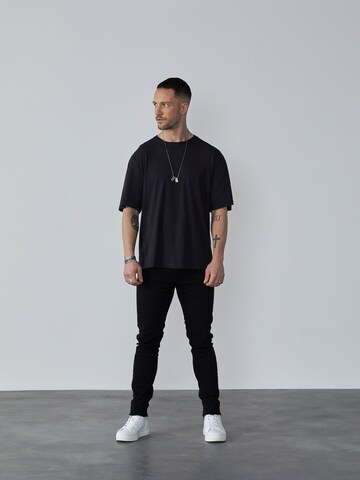 DAN FOX APPAREL Shirt 'Falk' (GOTS) in Schwarz