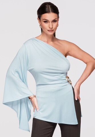 Ombre Bluse in Blau