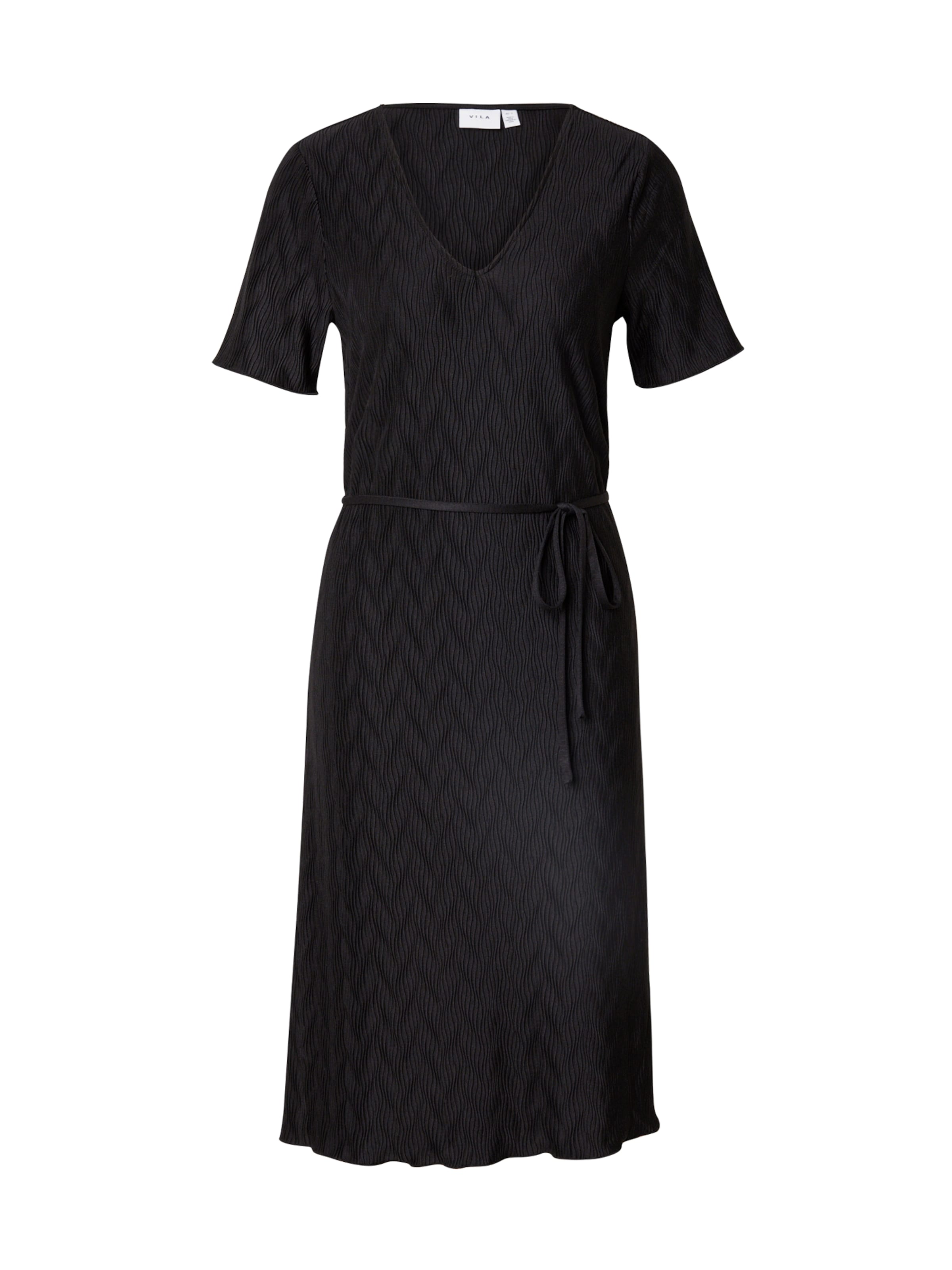 VILA Φόρεμα σε μαύρο: μπροστά