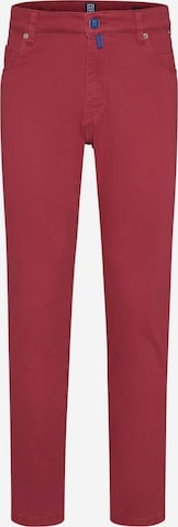 MEYER Slimfit Broek in Rood: voorkant