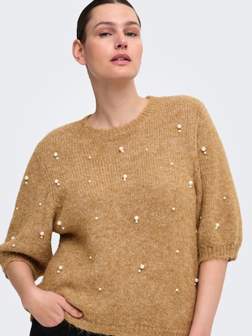 ONLY Carmakoma Pullover 'CARDOLLY' in Braun