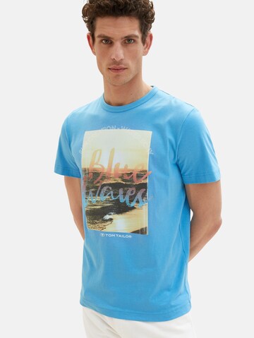 TOM TAILOR T-Shirt in Blau