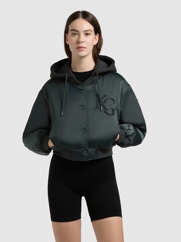 Veste mi-saison 'Chani' khujo en vert : devant