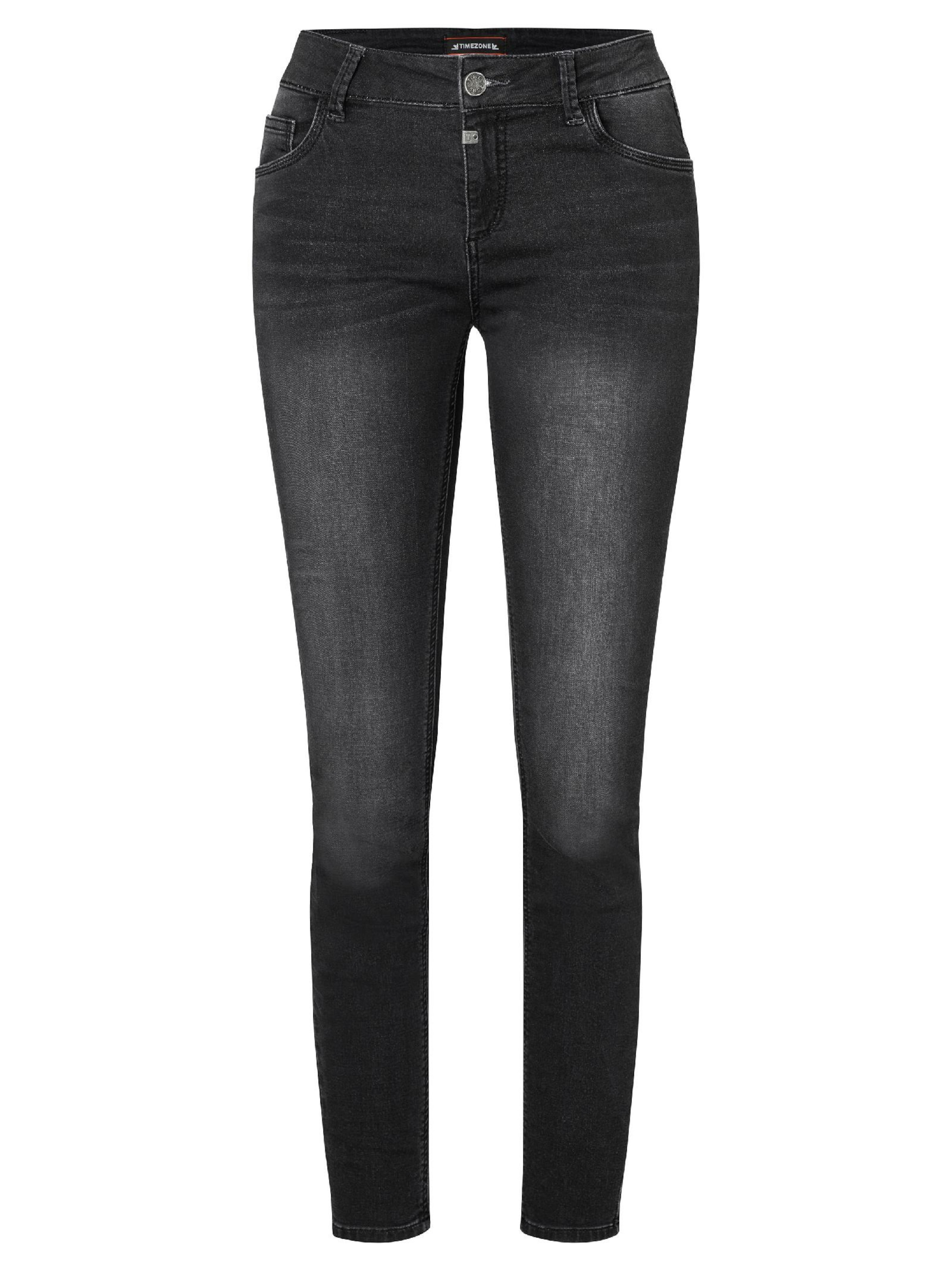 TIMEZONE Skinny Fit Дънки &#x27;Aleena&#x27; в черно: отпред