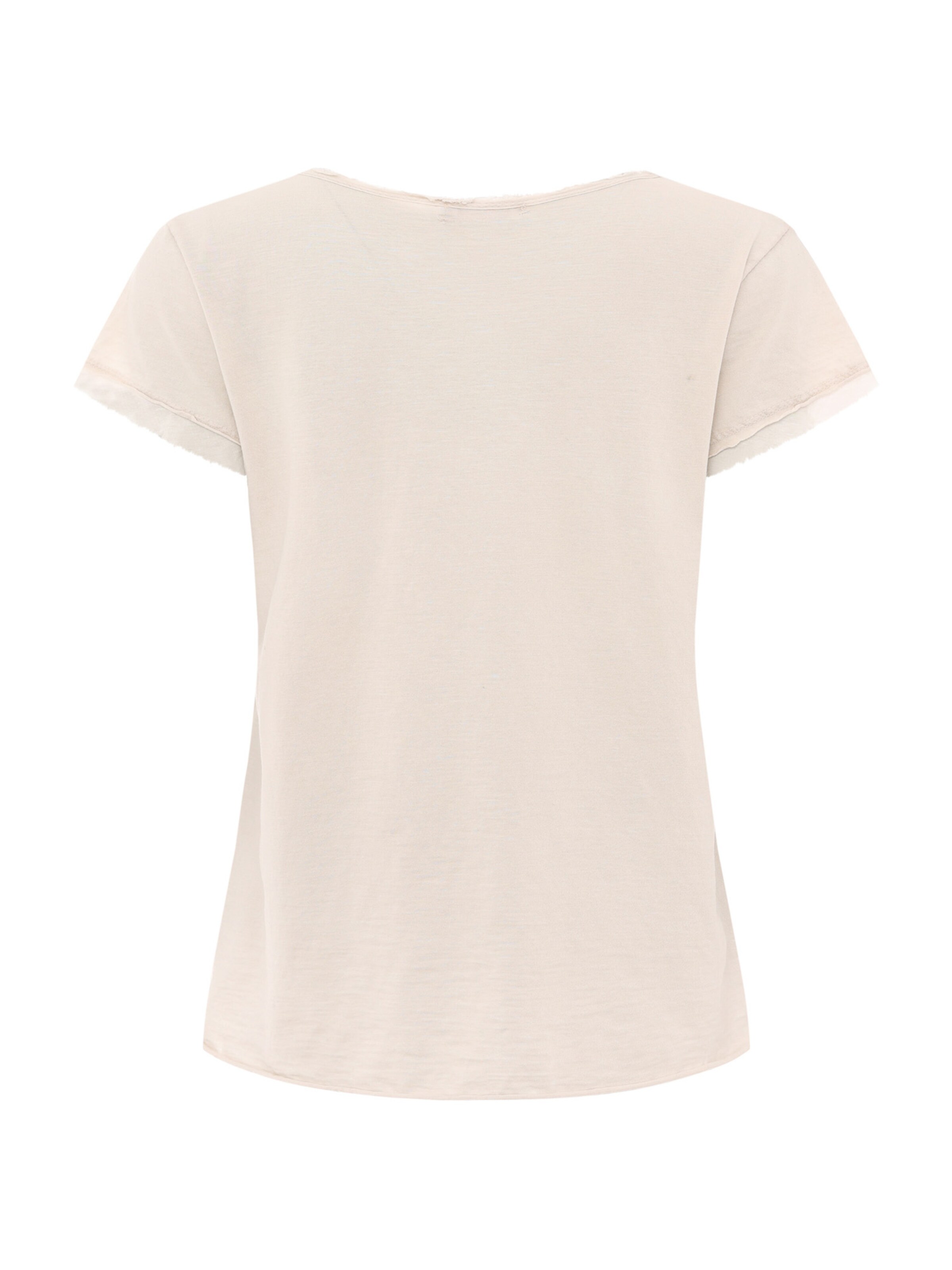 Zwillingsherz T-Shirt 'Positive Mind' in Beige