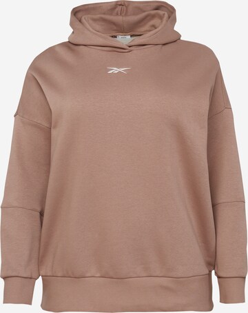 Reebok Sport sweatshirt i brun: framsida