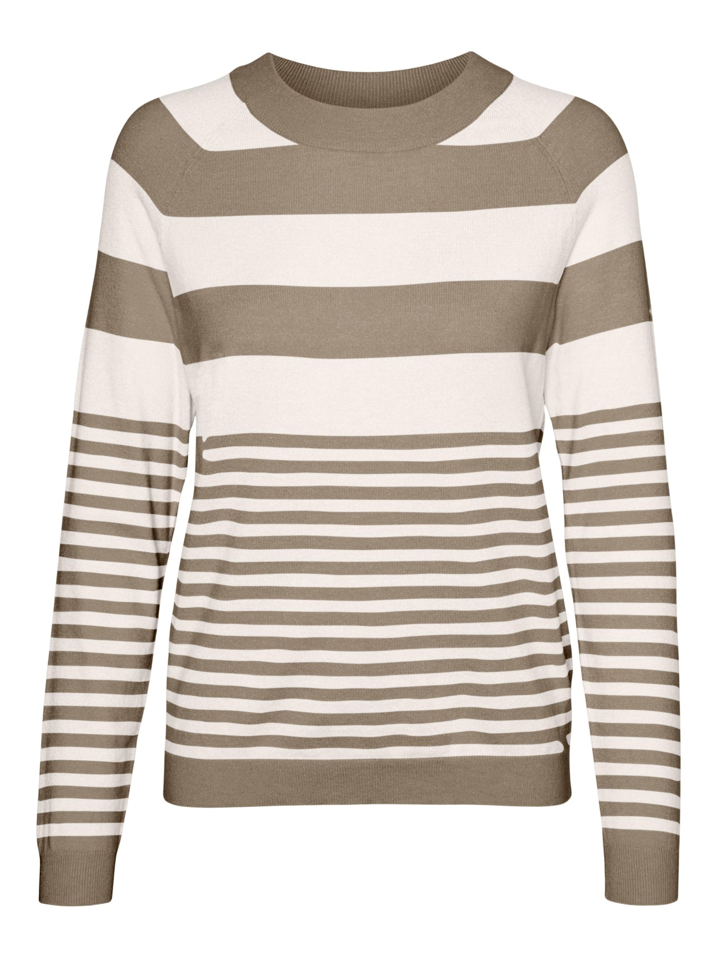 Pull-over 'VMHAPPINESS' VERO MODA en beige : devant
