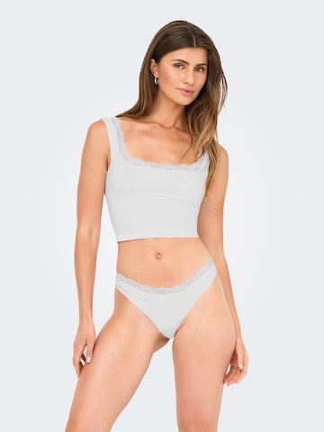 ONLY - Tanga 'ONLVICKY' en blanco: frente