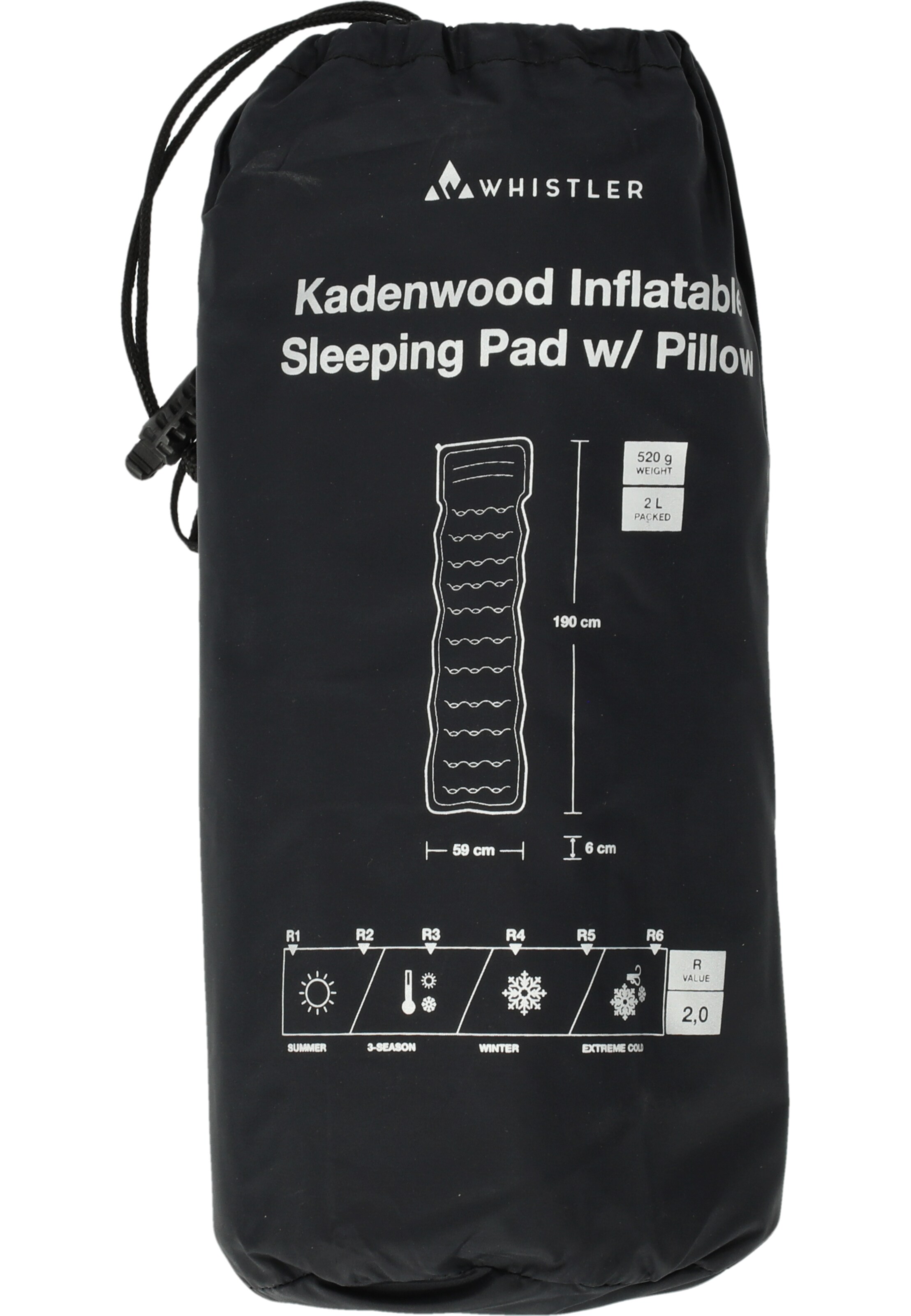 Whistler Luftmatratze 'Kadenwood' in Schwarz