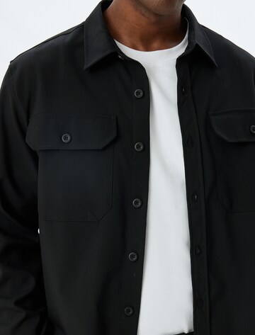 Koton Regular fit Button Up Shirt in Black