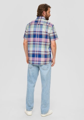 s.Oliver Regular fit Button Up Shirt in Blue