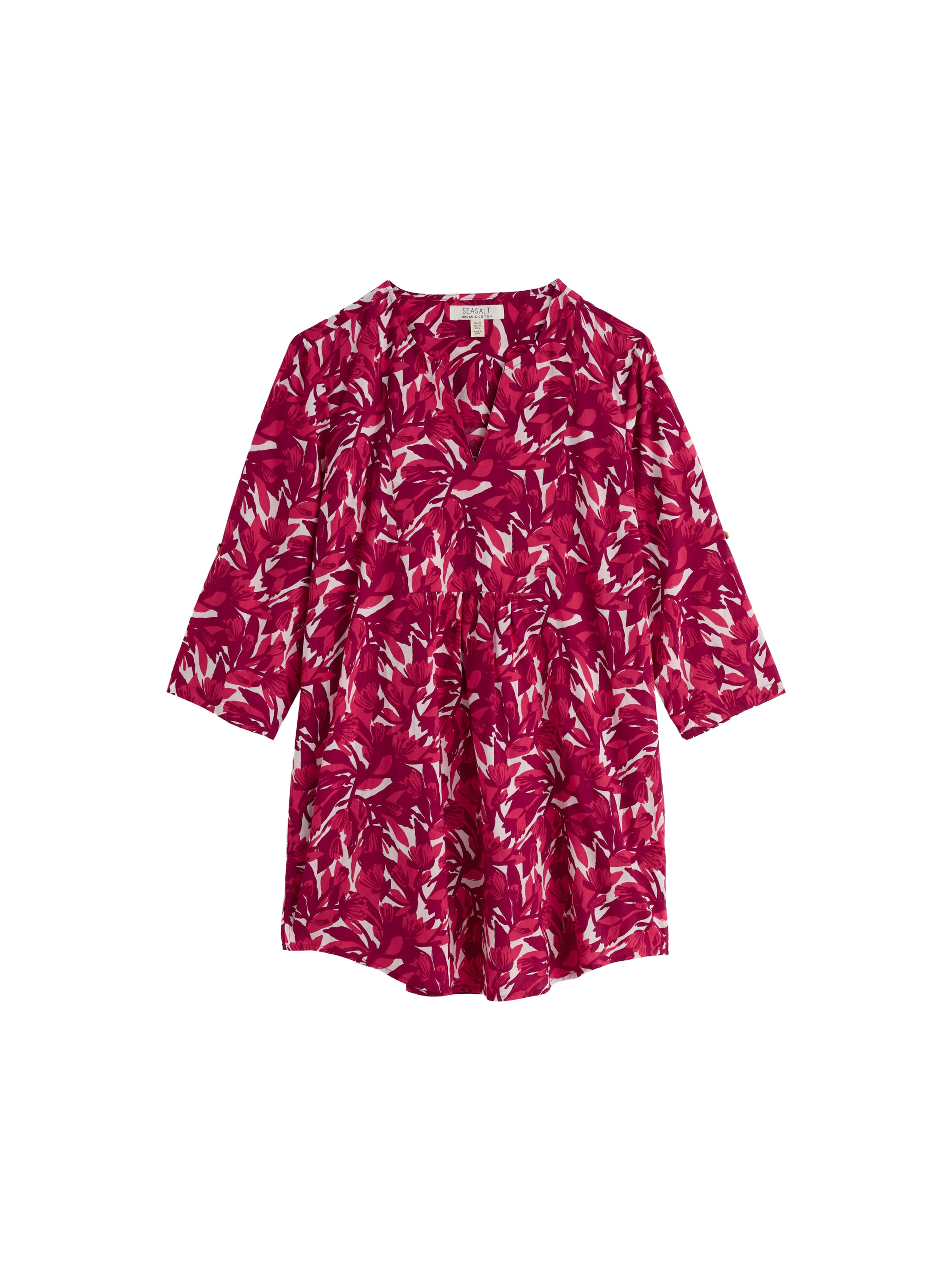 Tunique 'Op Art' Seasalt Cornwall en rose : devant