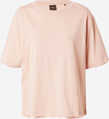 BOSS T-shirt 'C_Enis' i rosa: framsida