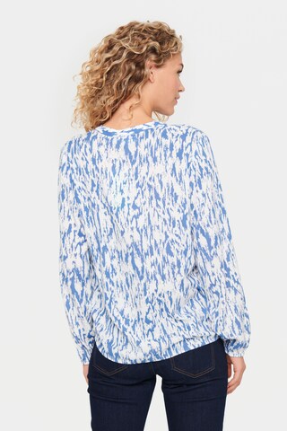 SAINT TROPEZ - Blusa 'Carla' em azul