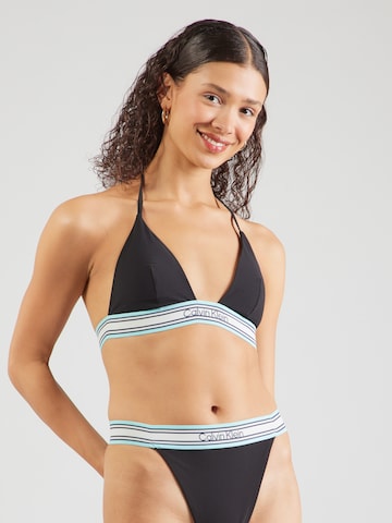 Calvin Klein Swimwear Háromszög Bikini felső - fekete