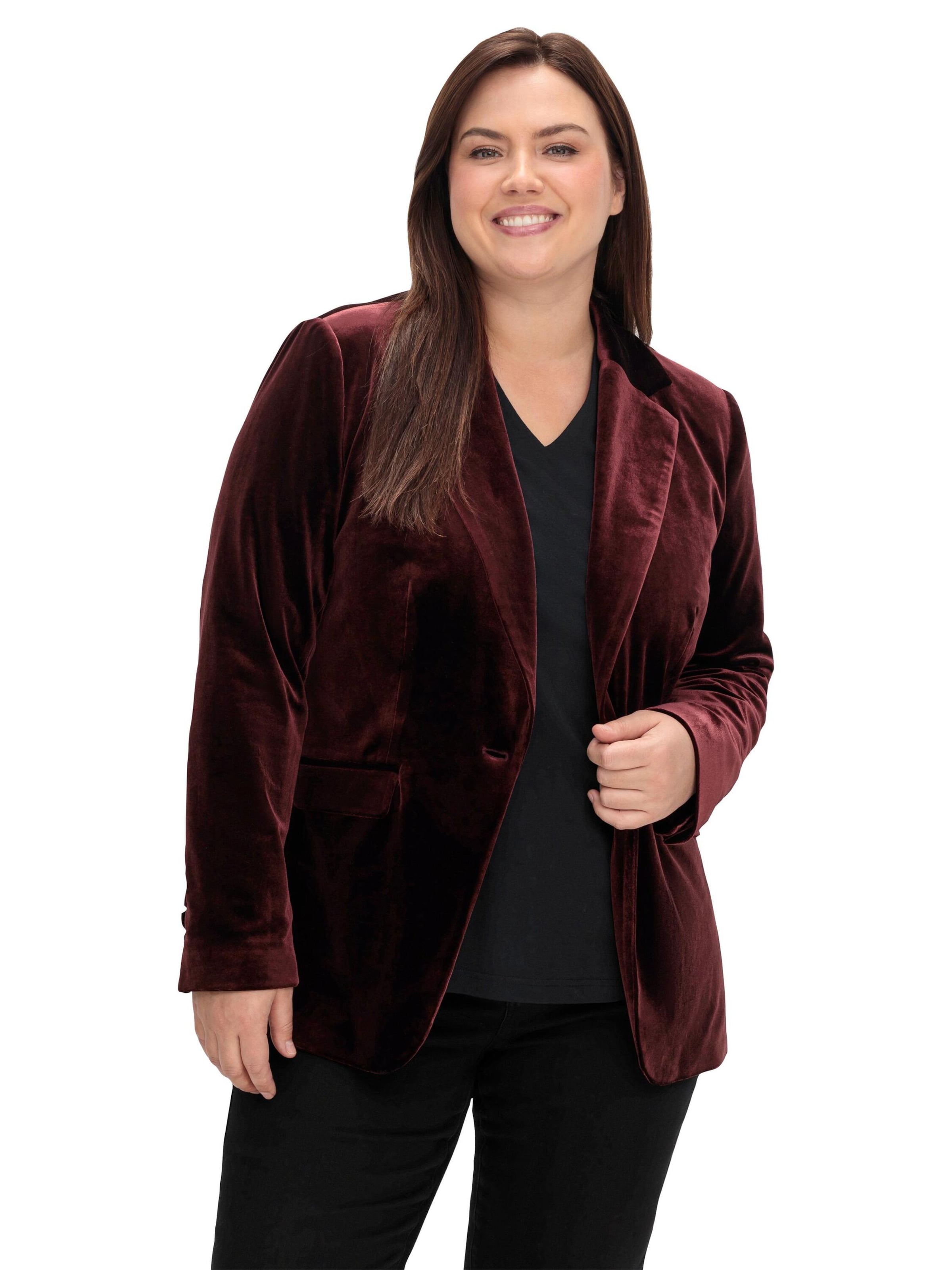 SHEEGO Marynarka w kolorze czerwony: przód