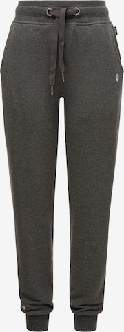 NAVAHOO Tapered Pants in Grey: front