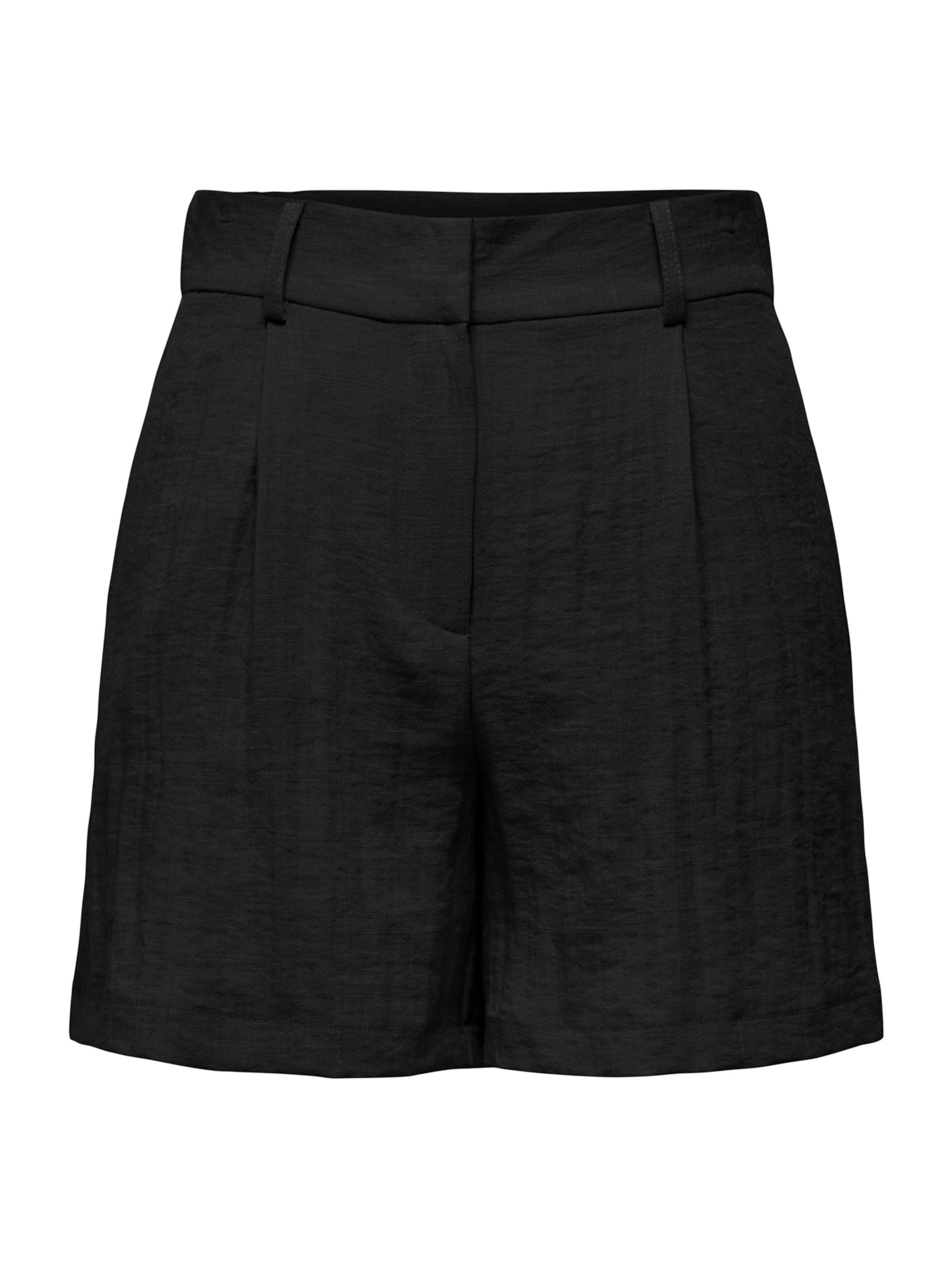 ONLY Regularen Hlače z naborki 'ONLITA' | črna barva: sprednja stran