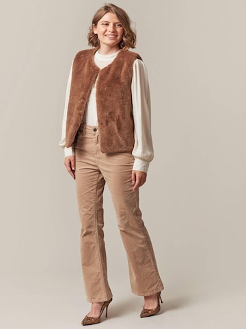 Gilet 'Fuzzy' Deeluxe en marron