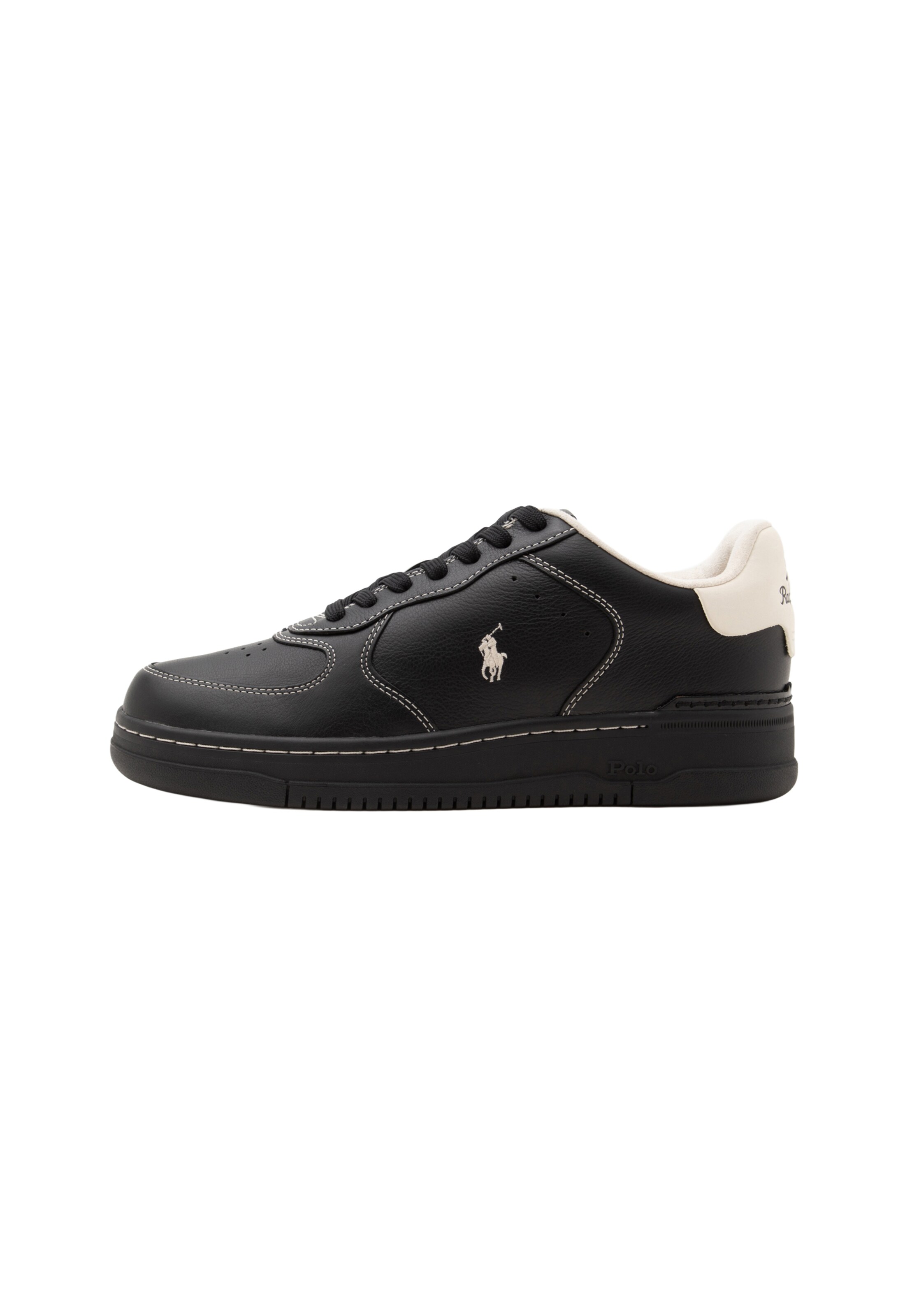 Baskets basses 'MASTERS CRT' Polo Ralph Lauren en noir : devant