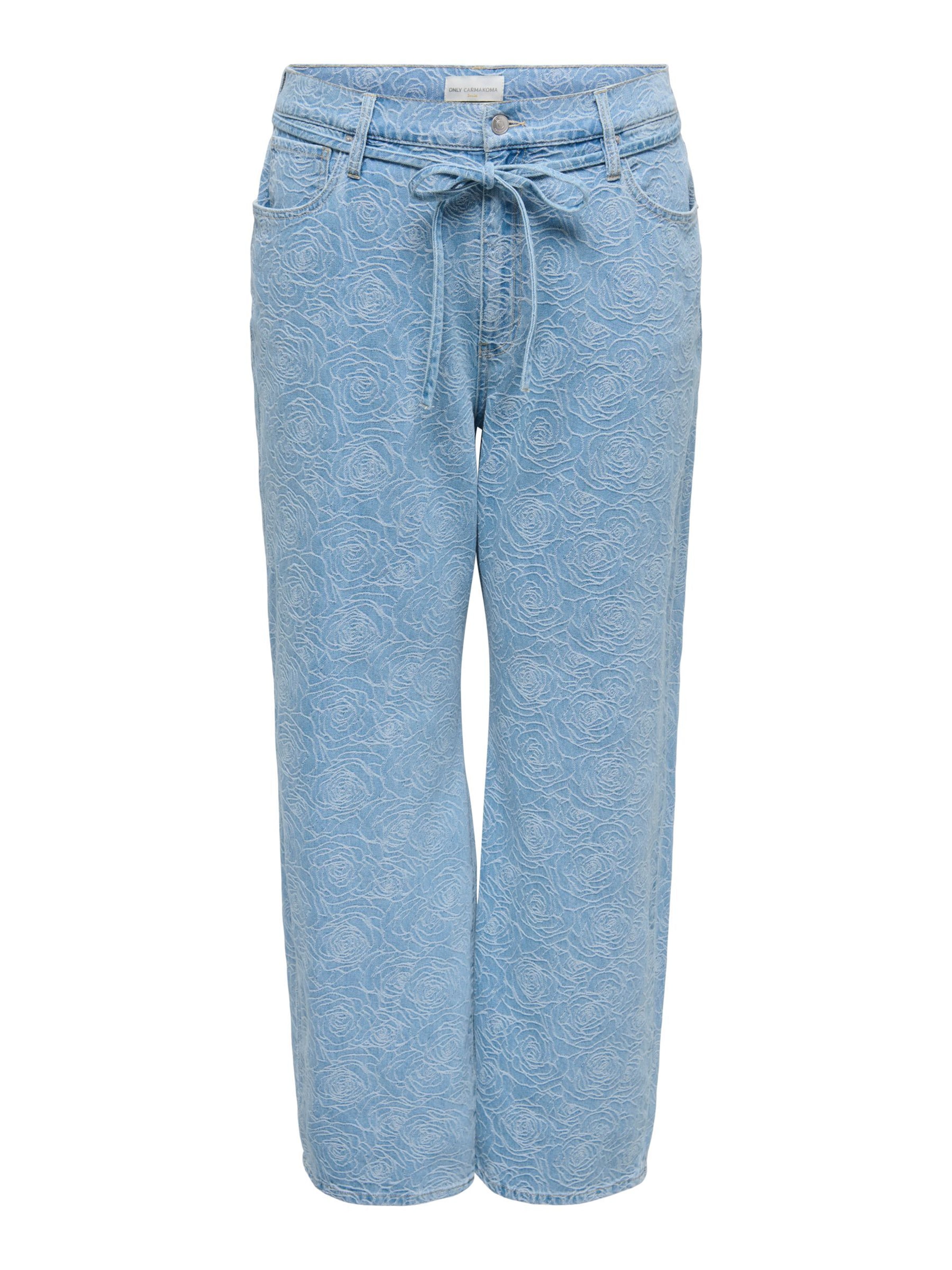 ONLY Carmakoma Jean 'CARGIANNA' en bleu denim / bleu clair, Vue avec produit