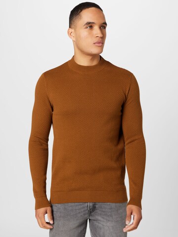 TOM TAILOR Sweater in Brown: front