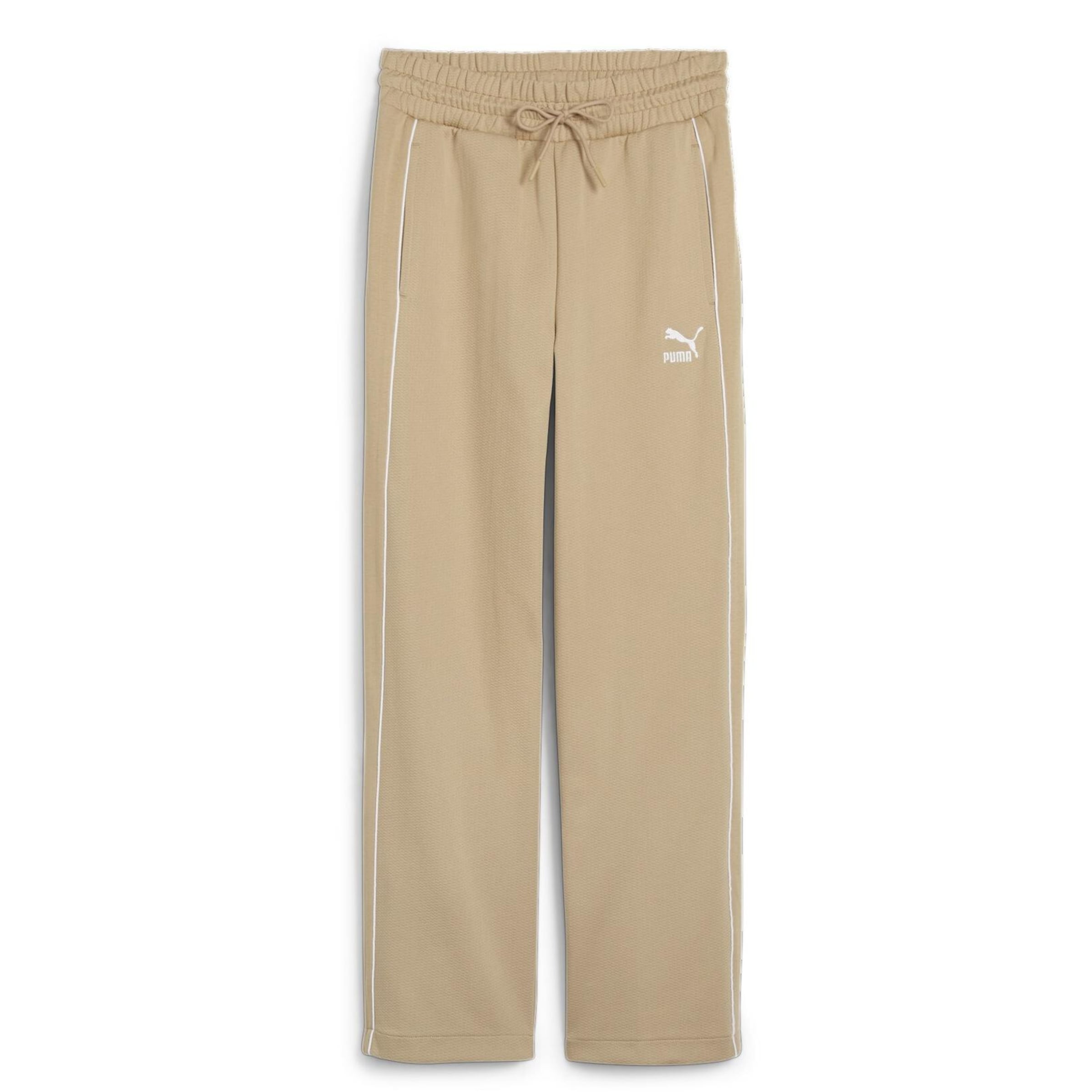 PUMA Workout Pants 'T7' in XS in Beige / White, Item view