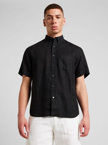 Banana Republic Regular fit Button Up Shirt in Black: front