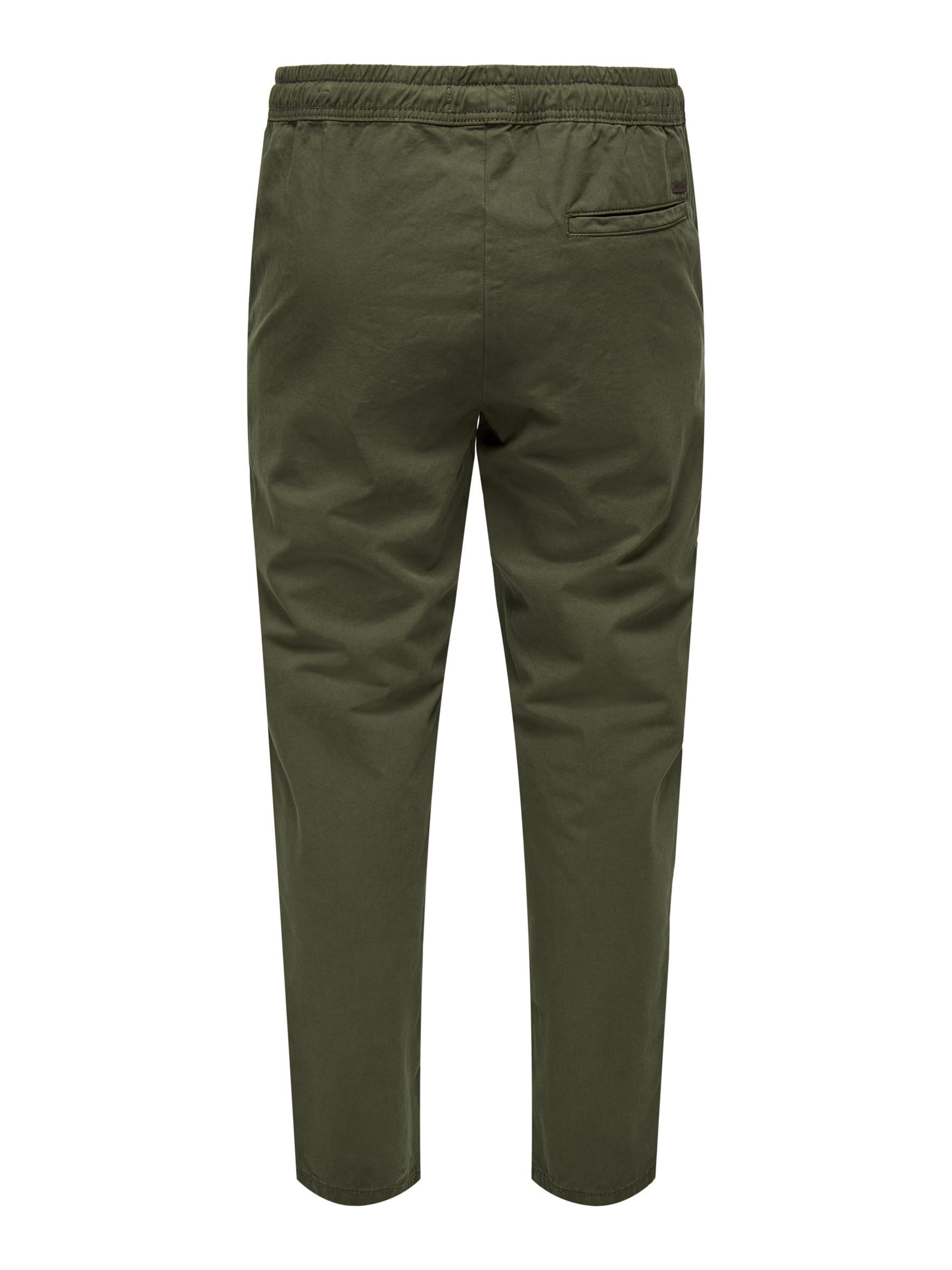Only & Sons Tapered Chino trousers 'ONSLinus' in Green