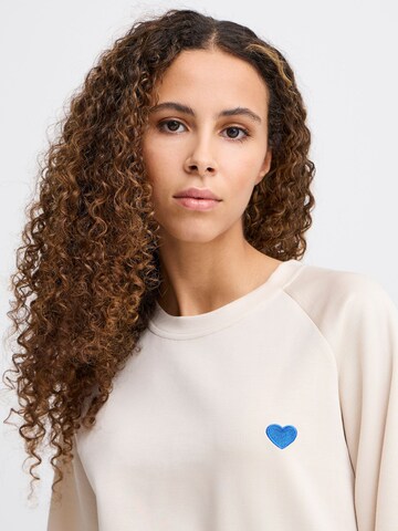 ICHI Sweatshirt 'Svala' in Beige