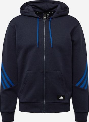 mėlyna ADIDAS PERFORMANCE Sportinis džemperis: priekis