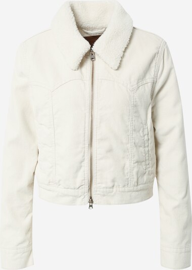 LEVI'S ® Veste mi-saison 'Sherpa Zip Slim Trucker' en blanc, Vue avec produit