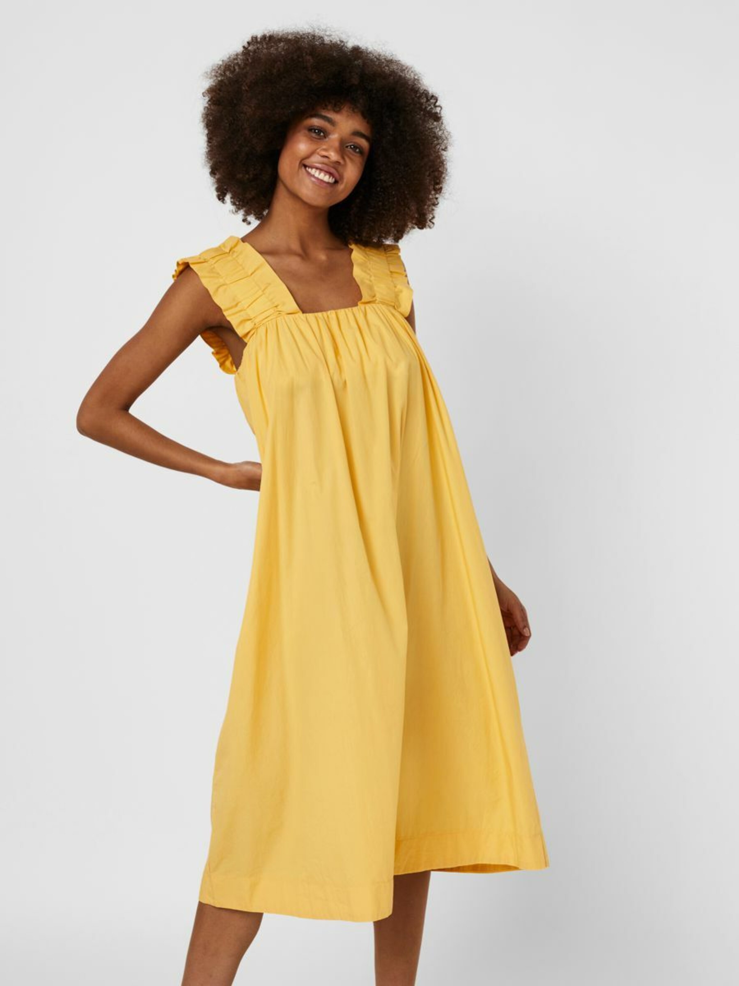 Frauen Kleider VERO MODA Kleid in Goldgelb - WP29244 Frauen Kleider VERO MODA Kleid in Goldgelb - WP29244