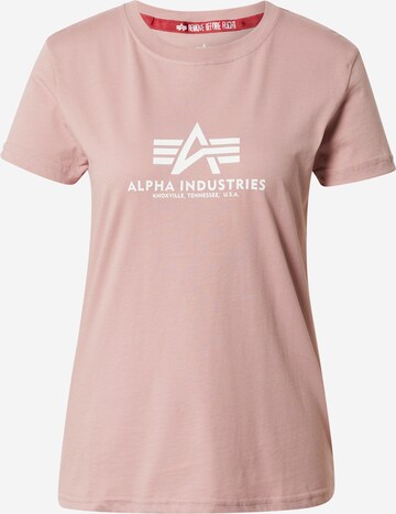 Maglietta di ALPHA INDUSTRIES in rosa: frontale