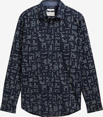 TOM TAILOR Риза в синьо: отпред