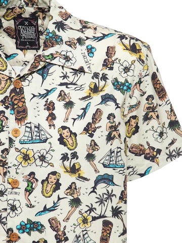 King Kerosin Regular Fit Hemd‌‌‌‌‌‌‌‌‌‌ in Beige