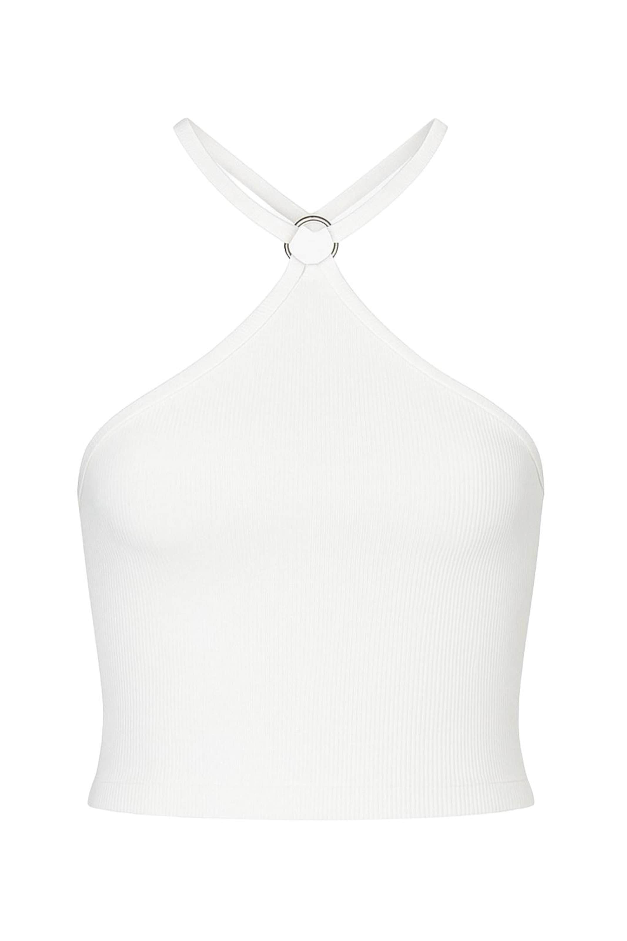 Alexa Dash Bluse in Weiß: Vorderseite