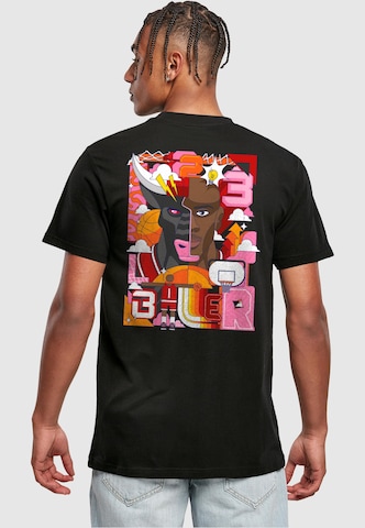 T-Shirt Mister Tee en noir : devant