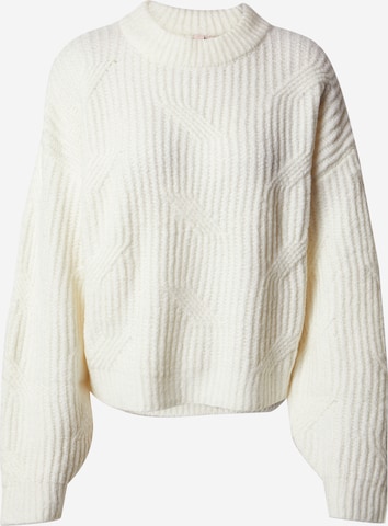 Pullover di NLY by Nelly in bianco: frontale