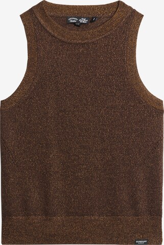 Superdry Knitted Top in Brown: front